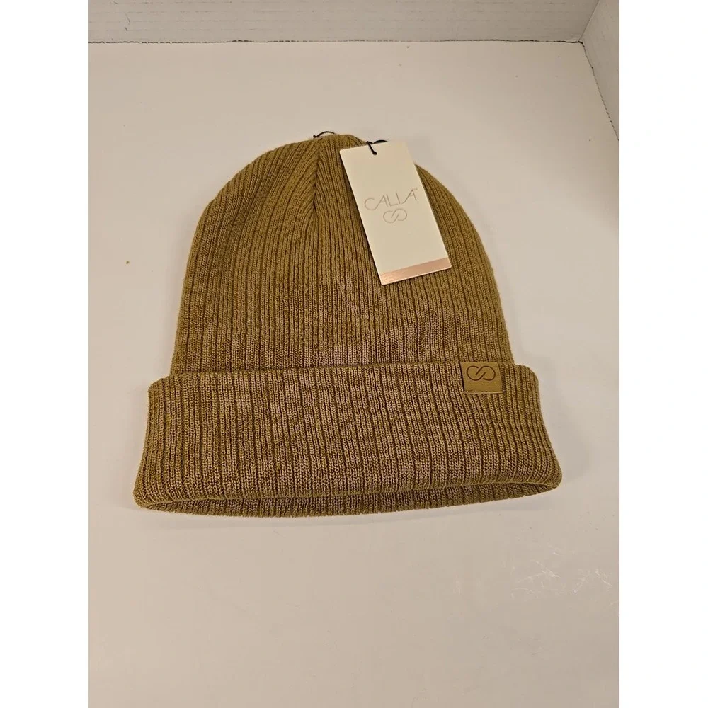Calia By Carrie‎ Underwood Women's Ribbed Beanie: Tan Brown NEW